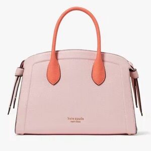 Kate Spade Knott Colorblocked Medium Zip-top Satchel, Crepe Pink Multi NWT